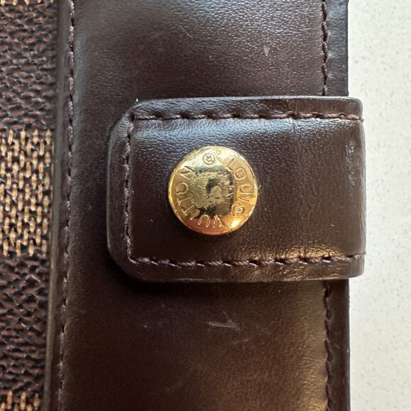 PREOWNED Authentic Louis Vuitton French Wallet (Damier Ebene Canvas) - Picture 11 of 13